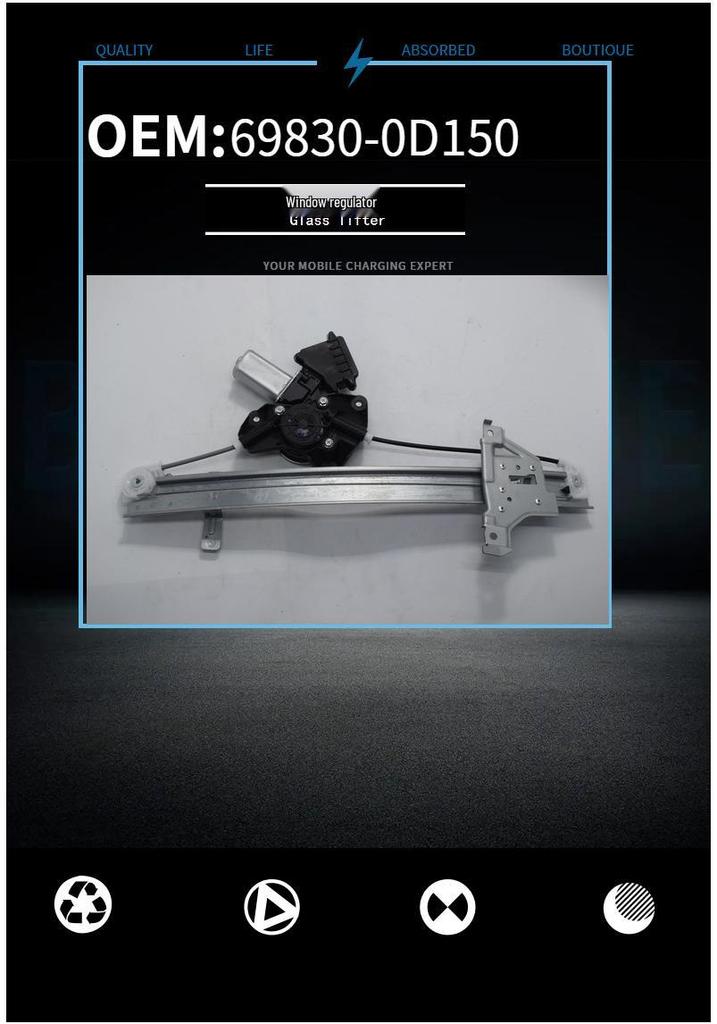 Auto Window Regulator 69830-0D150 for Corolla 2019-2021, Levin 2019+