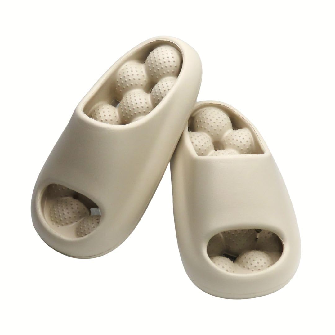 

DeerLuxe Мягкие сандалии для ног Удобные домашние тапочки для Здоровые сандалии на платформе для Идеально подходят для использования в помещении и на улице Ядро и подходят для использования бежевый