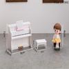 1 Set Simulated Piano Furniture Model Miniature Musical Instruments Cute Dollhouse Toy Doll House Playhouse Scene Accessories