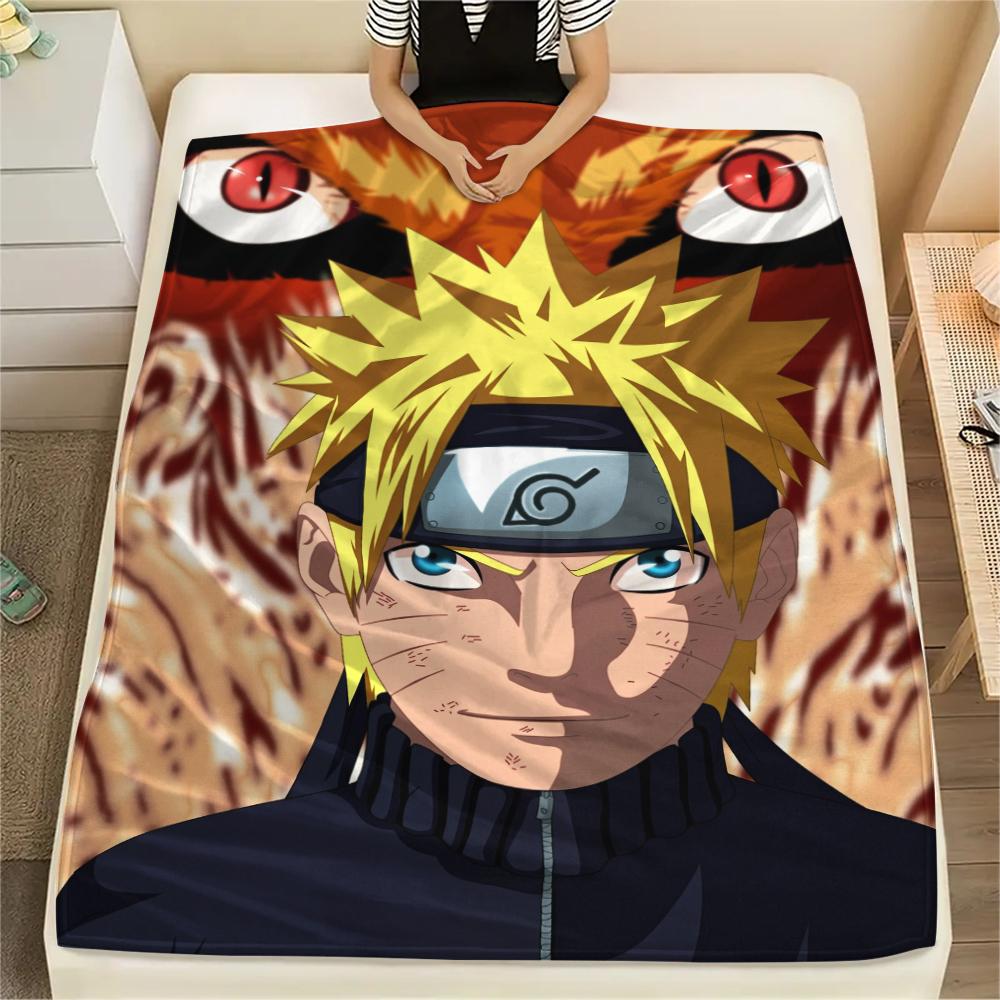 Naruto Naruto Anime Character Pattern Flannel Blanket, High Quality Comfortable for All Seasons, Home Decor, Warmth and Comfort, Perfect for Gifts.