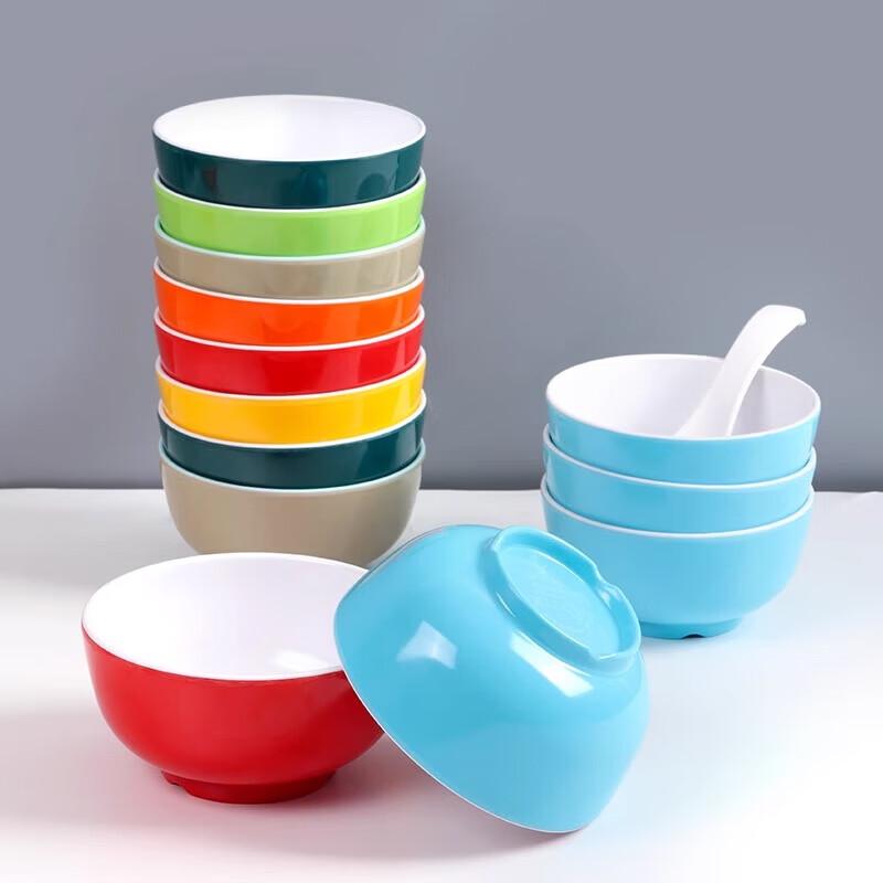 A8 Melamine Two-Tone Commercial Serving Bowls