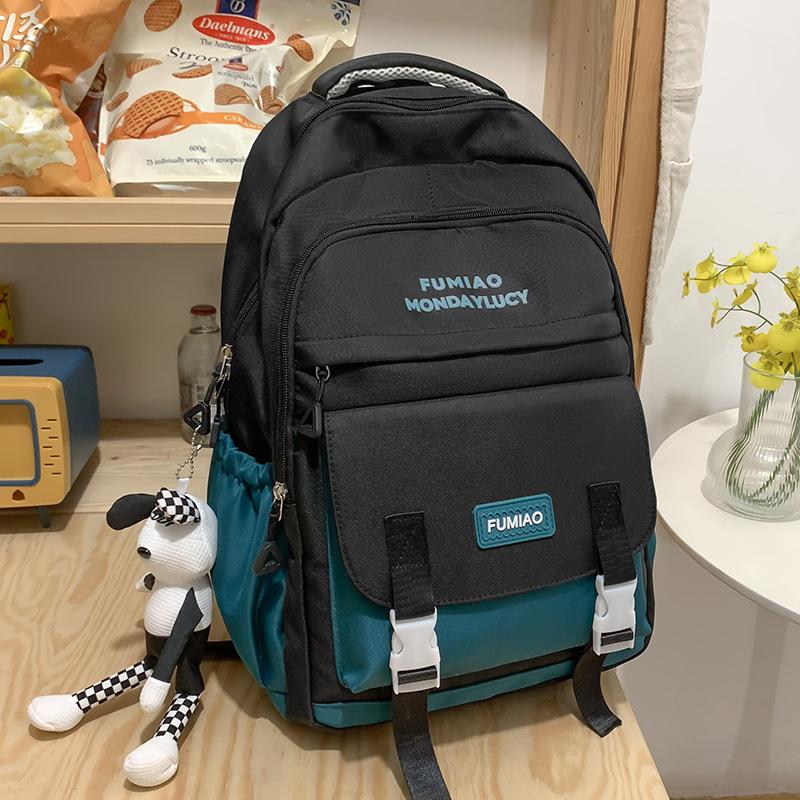 School Bag for Girls, White School Backpack for Elementary School Students, High School Students, High Quality