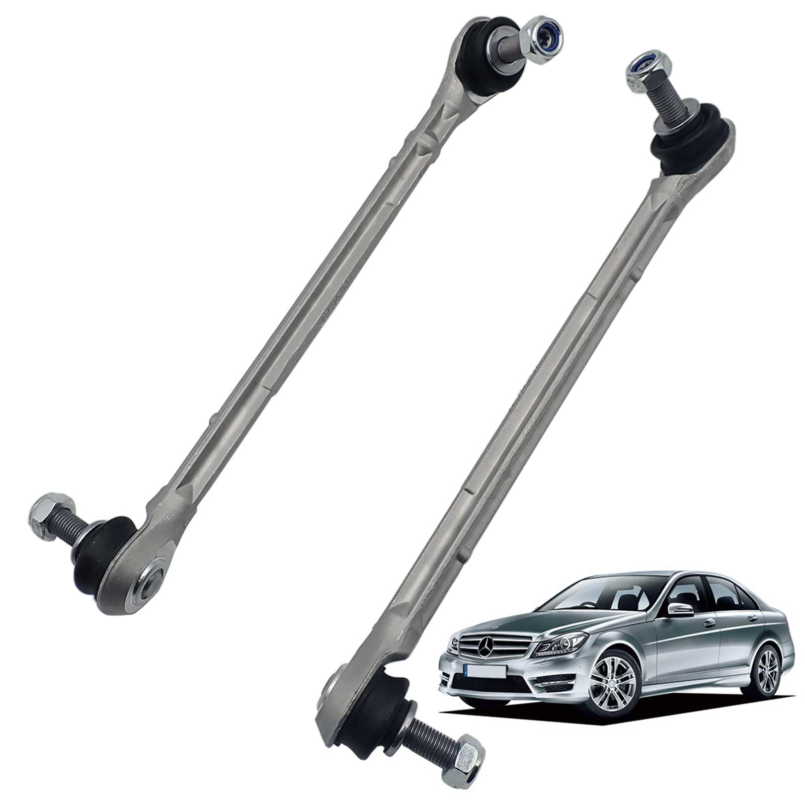 

Wellvie classy and Front Stabilizer Links Custom Car Parts of Mercedes-Benz C-Class W204, S204, C204, E-Class A207/C207 (2043201789, 2043201889) -