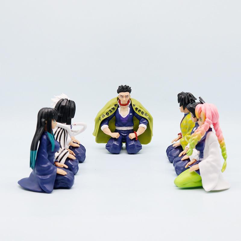 New Original Demon Slayer Kimetsu No Yaiba Kanroji Mitsuri Shinazugawa Sanemi Model Dolls Figurine Collectible