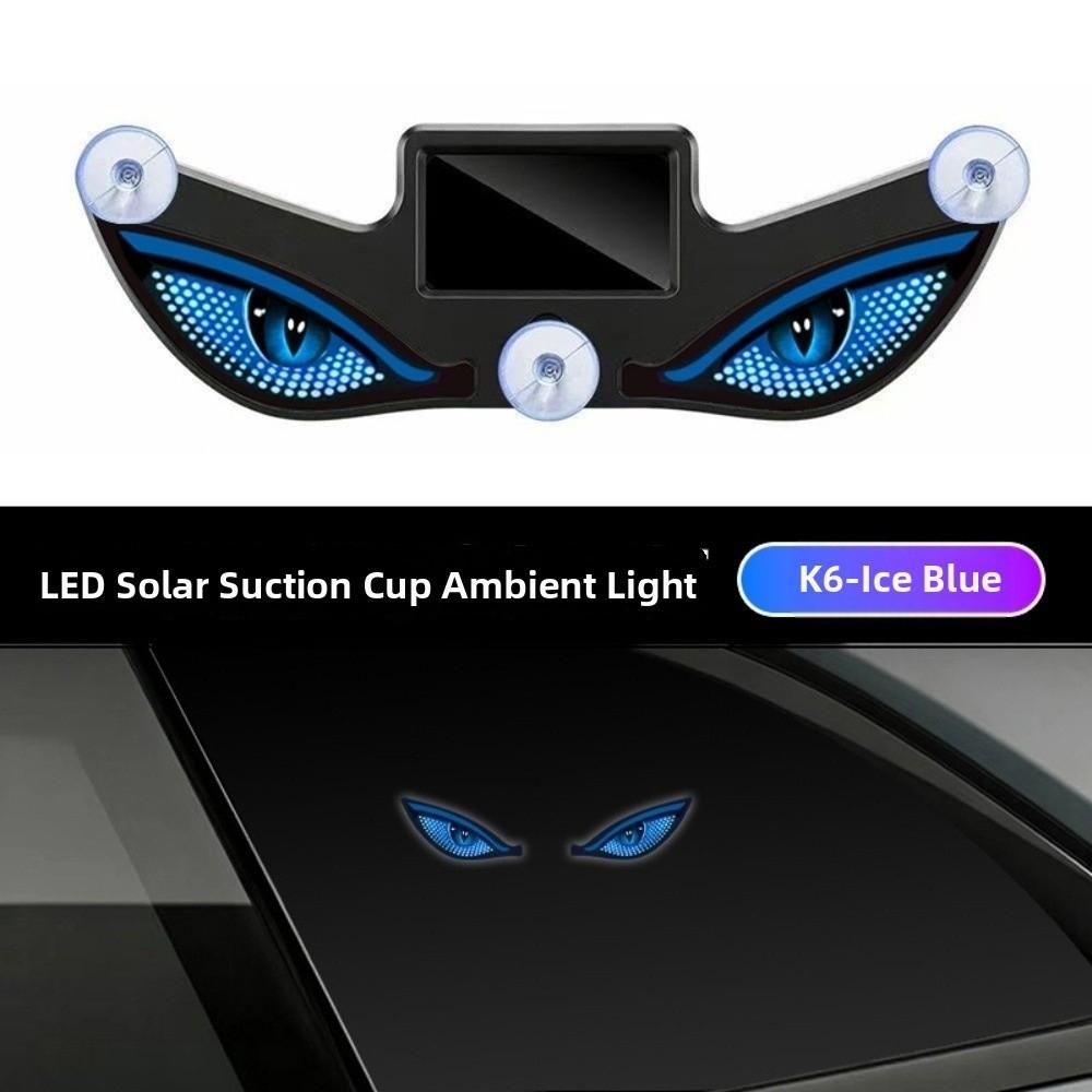 Solar Powered Automotive Ambient Light Suction Cup Mount LED Car Light Car Interior