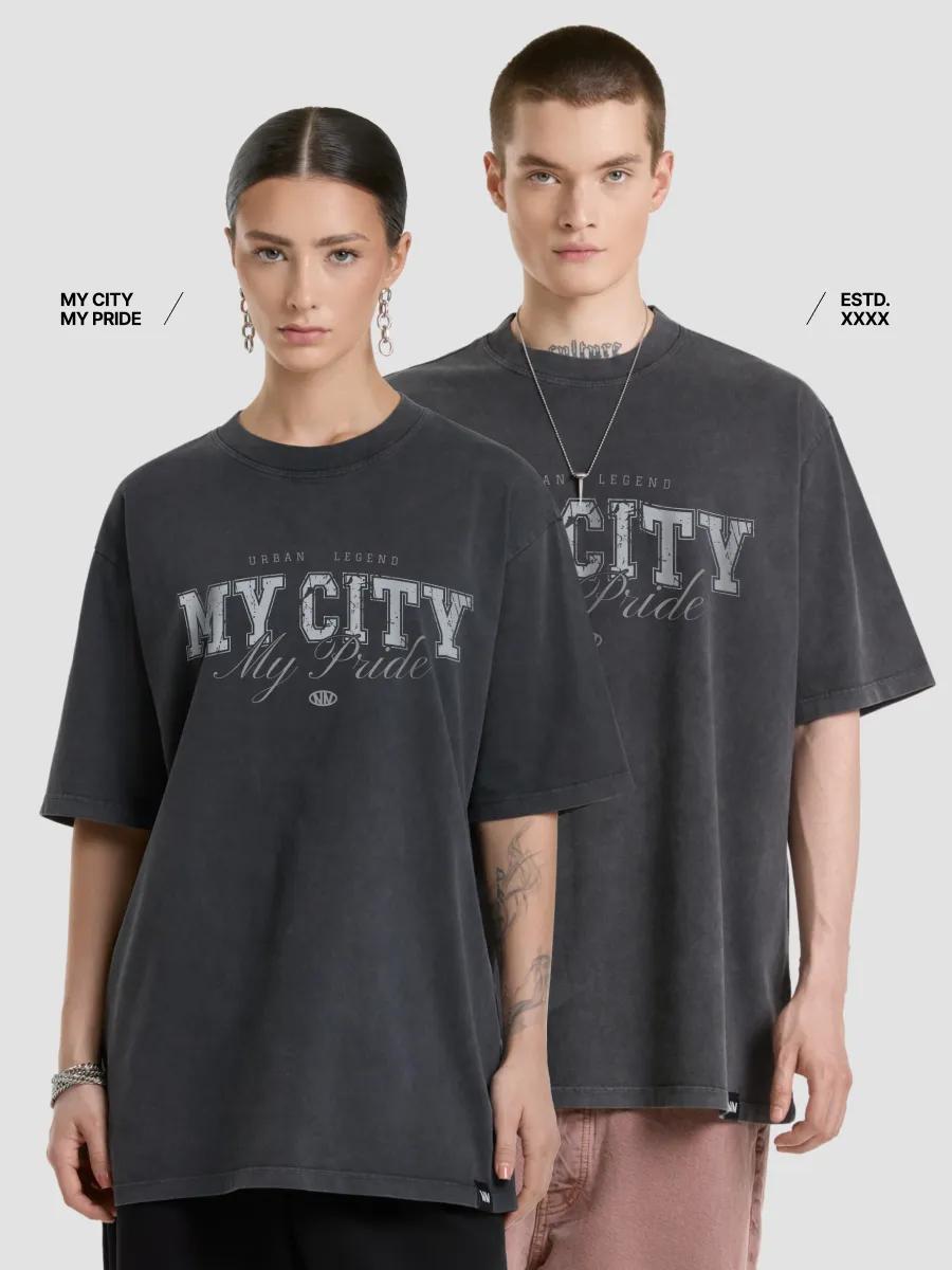 T-shirt with  My city  print S