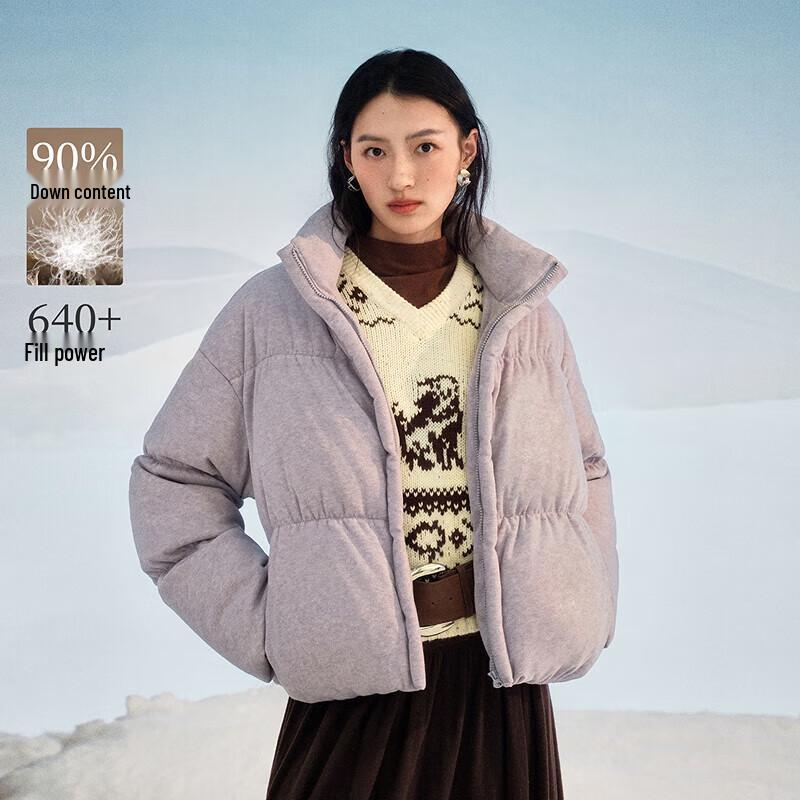 INMAN Ke Lu Li Women's Cropped Knit Puffer Jacket