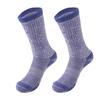 1 Pair Women Winter Socks Mid-tube Cotton Socks Elastic Rib Cuffs Socks for Hiking Sports Machine Washable Keep Warm Anti-slip Daily Stockings