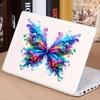 2 pcs Colorful and Vivid Butterflies Funny Car Bumper Sticker,6 Inch Vinyl Decal, Waterproof,Die-Cut for Cars,Windows,Laptops - Colorful