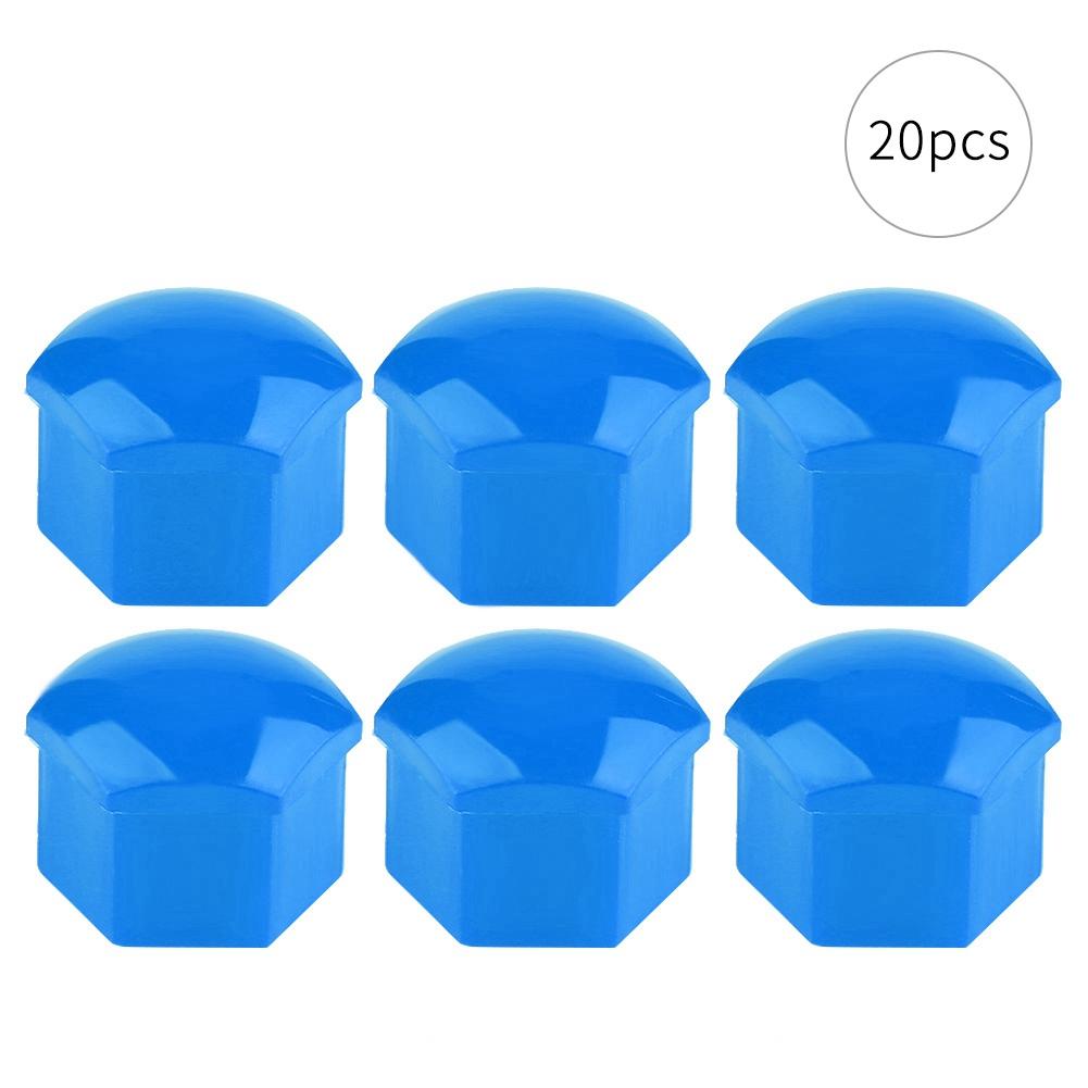 

20 шт. 21 мм гайка для автомобильного колеса, защитный колпачок для ступицы, синий синий