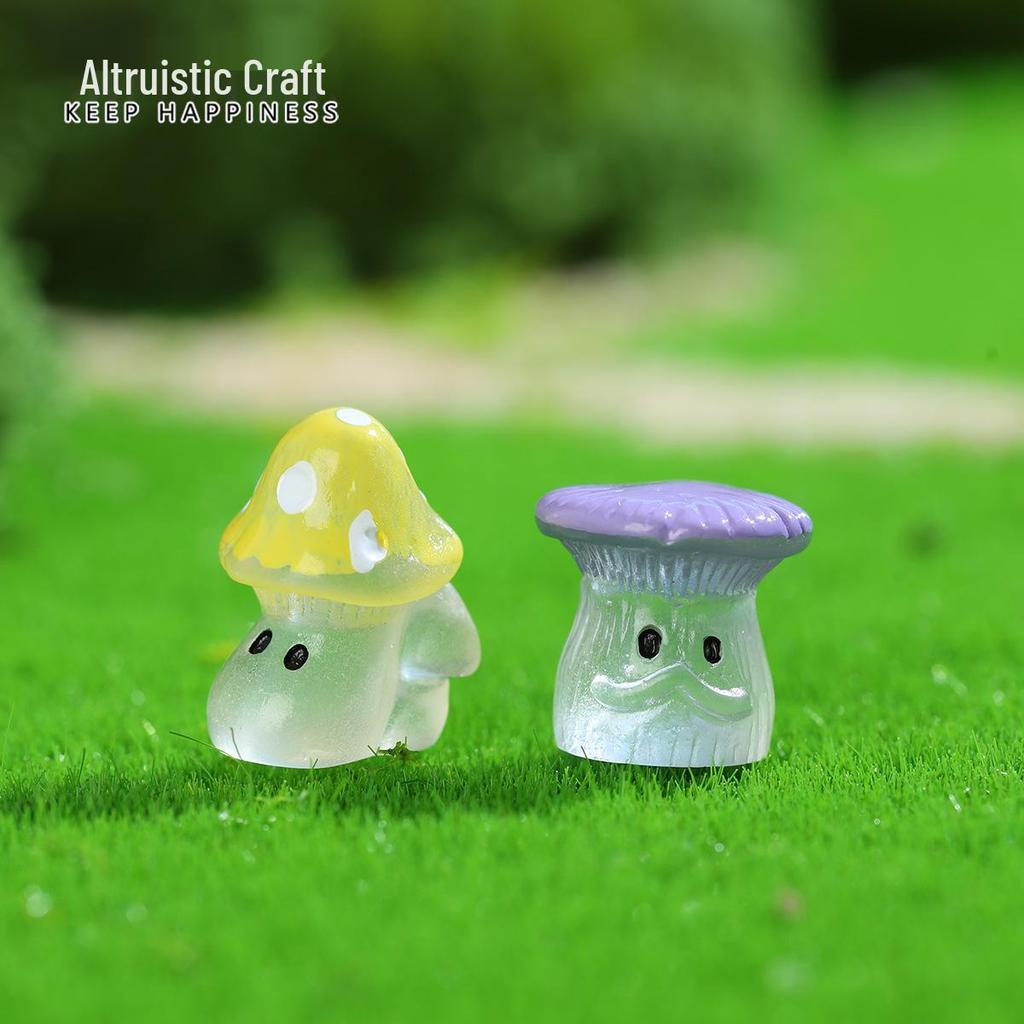 Luminous Wild Mushroom Mini Ornaments – Cute DIY Accessories