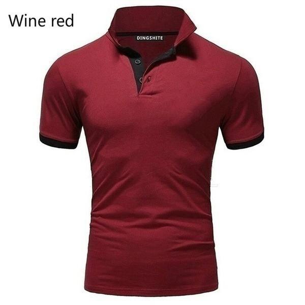 Męski T-shirt z Nadrukiem Personalizowany Slim Krótki Rękaw Koszulka Polo