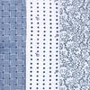 Cluster Tenugui Washed Gauze with Finish and Patterns Set of Japanese-made (Tenugui) Double-Layered Anti-Fray [Ajiro Check, Octopus, Bean-Squeezed /