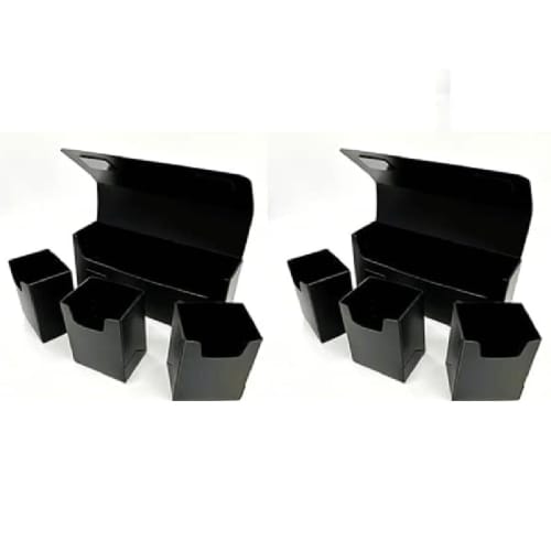 BR (Blair) Triple Deck Box, Black, Set of 2