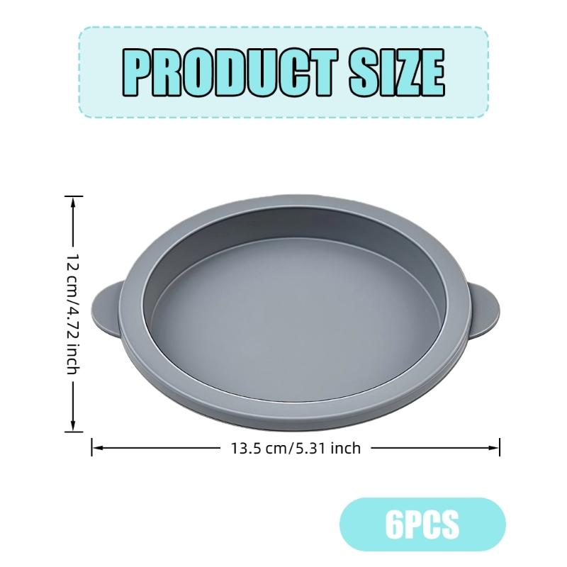 Food Grade Silicone Round Cake Pan Oven Safe Baking Dish Perfect For Cakes Jellies Puddings Dessert Bakeware