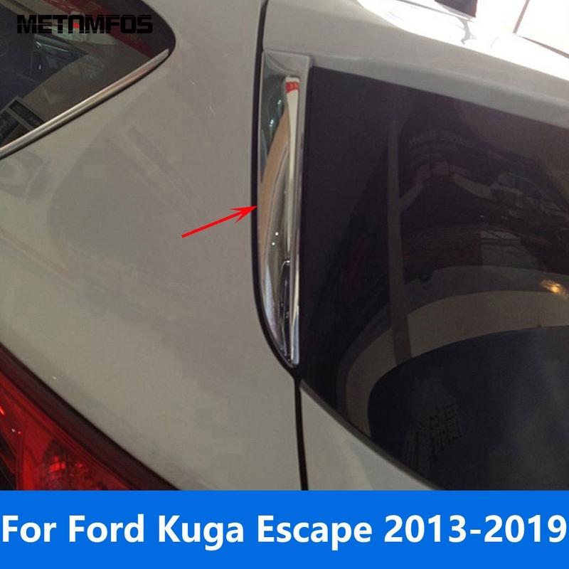 For Ford Kuga Escape 2013 2014 2015 2016 2017 2018 Chrome Rear Window Side Spoiler Wing Cover Molding Trim Car Accessories