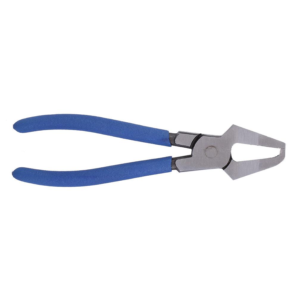 8in Glass Cutting Pliers High Carbon Steel PVC Handle Strong Clamping Force Hand Tool