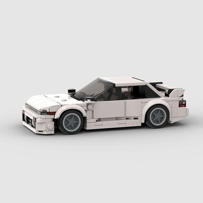 MOC Auto Classica Città Super Gara Veicolo Creativo S13 240sx Modello Blocchi di Costruzione Corse Regalo di Natale Giocattolo