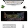 Pc Large Gaming Mouse Pad Periodic Table Mousepad Desk Mat Nonslip Rubber Base Stitched Edge Keyboard Pads PC for Office Decor