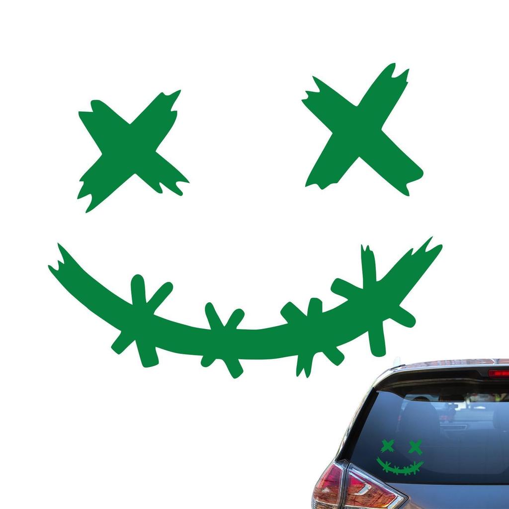Smile Autoaufkleber | Wasserdichter Smile-Gesichtsaufkleber zur Autodekoration | Lustig lächelnd