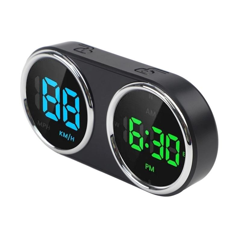 Car Dashboard Display Digital Clock HUD Head-up Display KMH MPH Switching Dashboard Speed Tracking Device Gps Speedometer