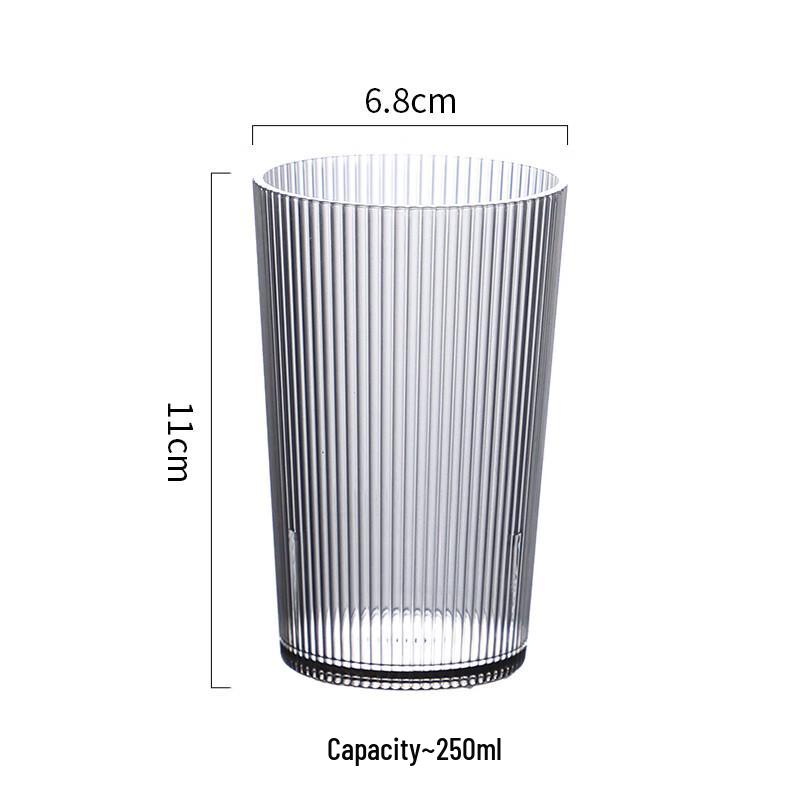 

High-Temperature Striped Acrylic Tea Water Beer Cup