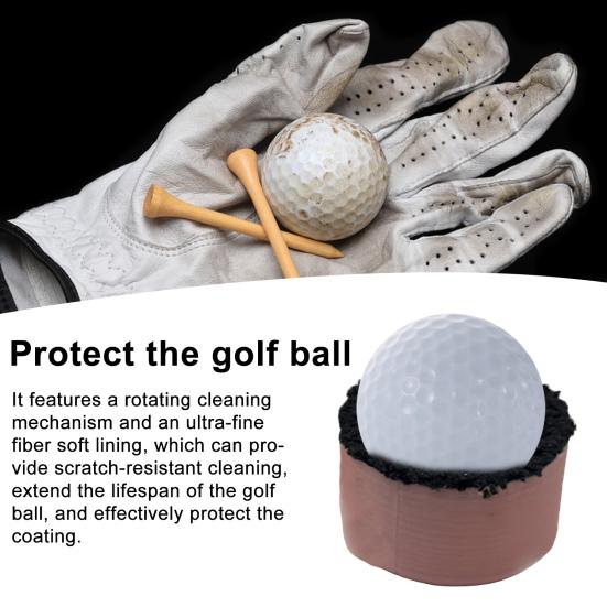 3D Printed Golf Ball Washer Portable Golf Balls Cleaning Pouch with Magnetic Back Microfiber Cloth Ball Cleaner for Golfers