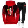 2023 Uomo Nuovo Primavera Autunno 58 Super Sic Marco Simoncel Tuta Sportiva alla Moda Due Pezzi Felpa con Cappuccio Gradient Top in Pile e Pantaloni
