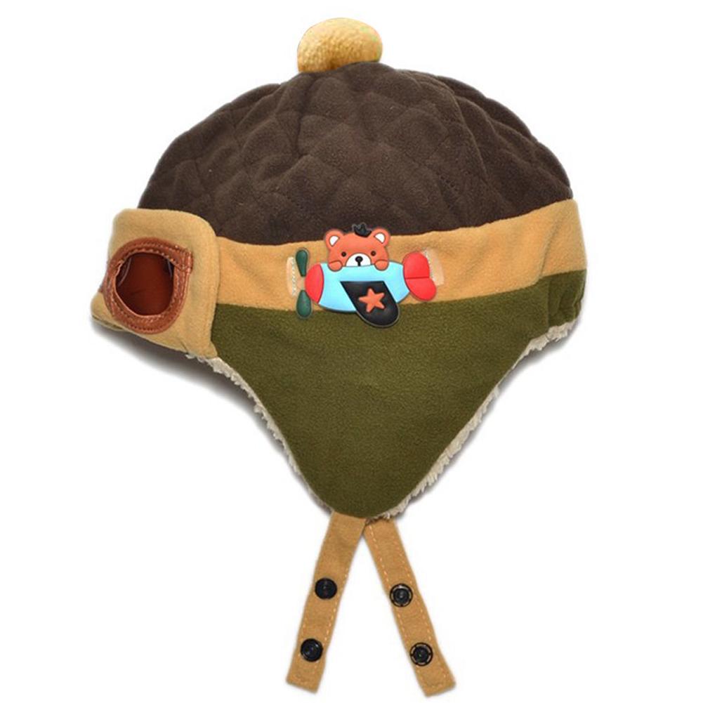 New Children Pilot Hats Fashion Boys Girls Aviator Hat Earmuffs Beanies Kids Baby Autumn Winter Warm Earflap Ear Protection Cap