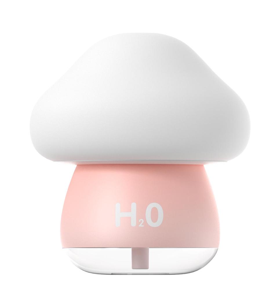 Mushroom USB Tap Light Humidifier with Atmosphere Lamp & Large Mist Output for Home or Office