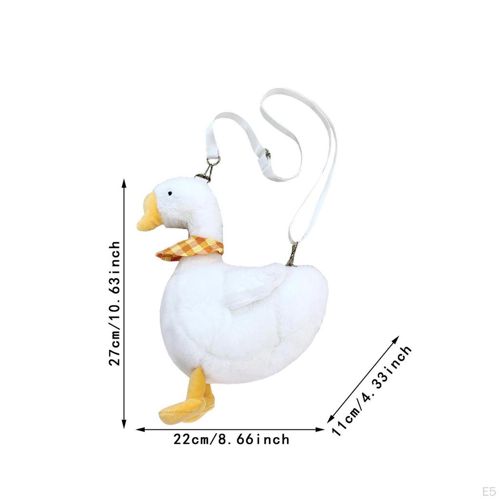 Cute Purse Goose Shoulder Bag for Travel Keys Phone Earphones