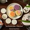 Mid-Autumn Mooncake Press - Flower Ice Skin Mold for Pastry & Mung Bean Cake