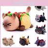 Adorable Aphmau Skull Taco Pumpkin Bread Cat Meemeows Plush Toy For Home Decor