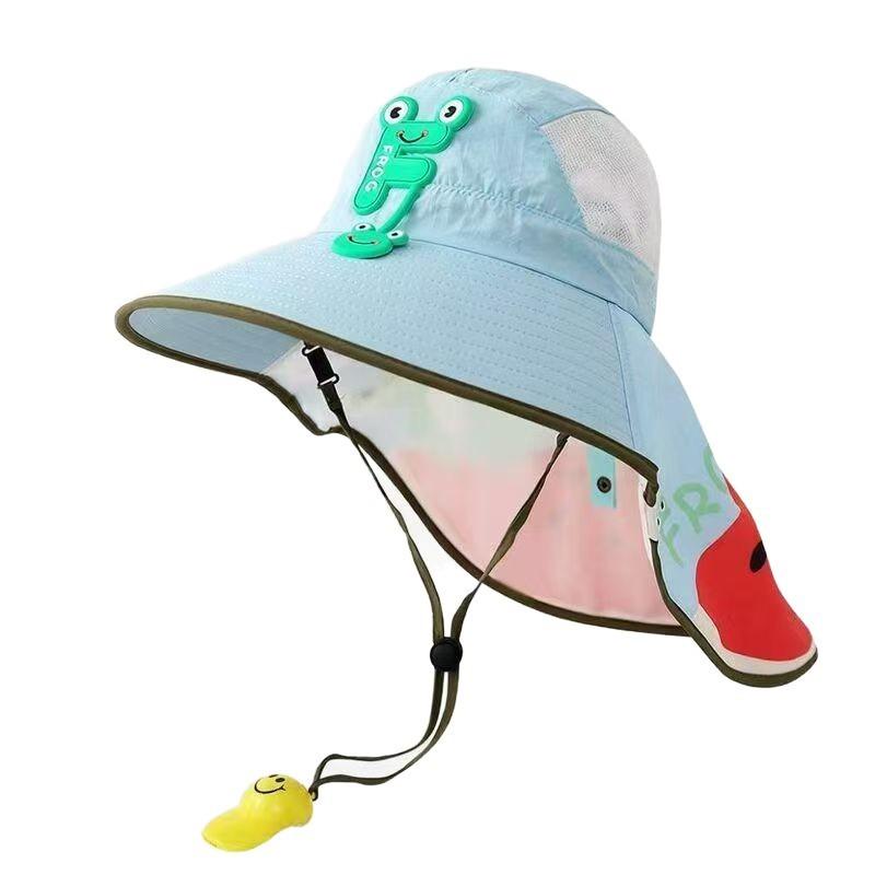 Summer Kids Sun Hat With Large Brim And Breathable Uv Protection For Beach And Outdoor Activities
