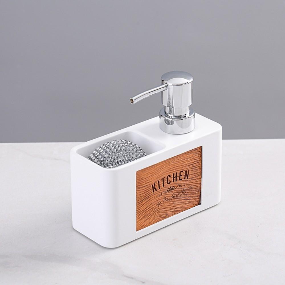 Shampoo Dispenser Pump Head Kitchen Soap Dispenser ABS Sink Organizer Sponge Holder Press 160ml Liquid Soap Dispenser Kitchen
