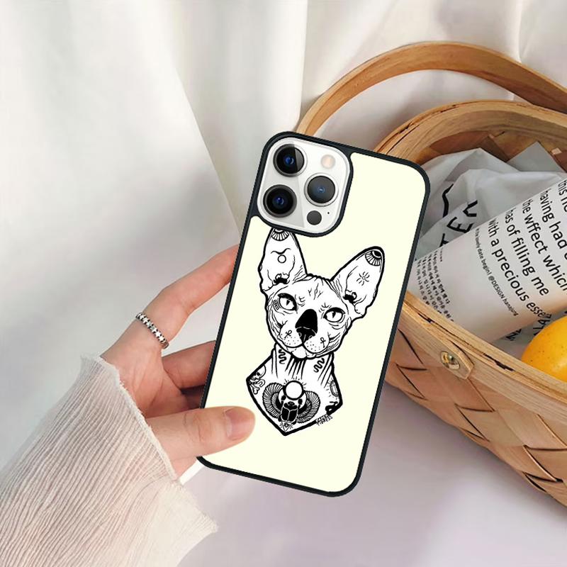 sphynx cat Unique Phone Case For iPhone 17 Air 16 15 14 11 12 13 Pro MAX Plus coque Cover Shell