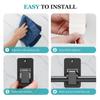 2Pcs Heavy-duty Curtain Hanging Hooks Adjustable Curtain Rod Support Curtain Rod Holders  Bedroom