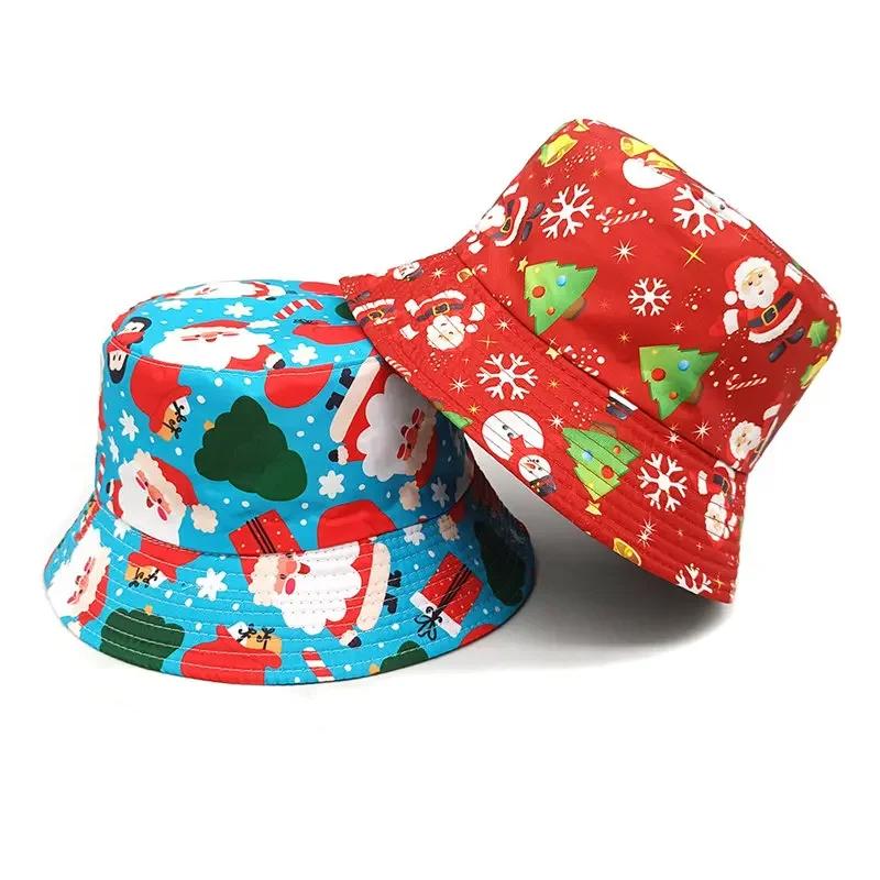 Spring Polyester Cartoon Print Bucket Hat Fisherman Hat Outdoor Travel Sun Cap For Men And Women 32