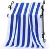 Gestreiftes Frottee-Badetuch Reise-Strandtuch 100% Baumwolle Übergröße 80x150cm Dicke Schwere Sporttücher Fitnessstudio Waschlappen für Erwachsene