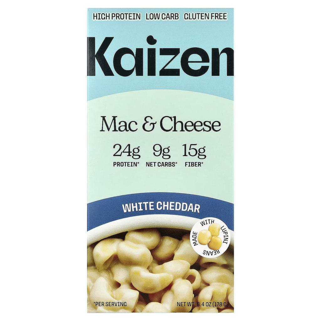 Kaizen, Mac & Cheese, White Cheddar, 178g (6.4oz)