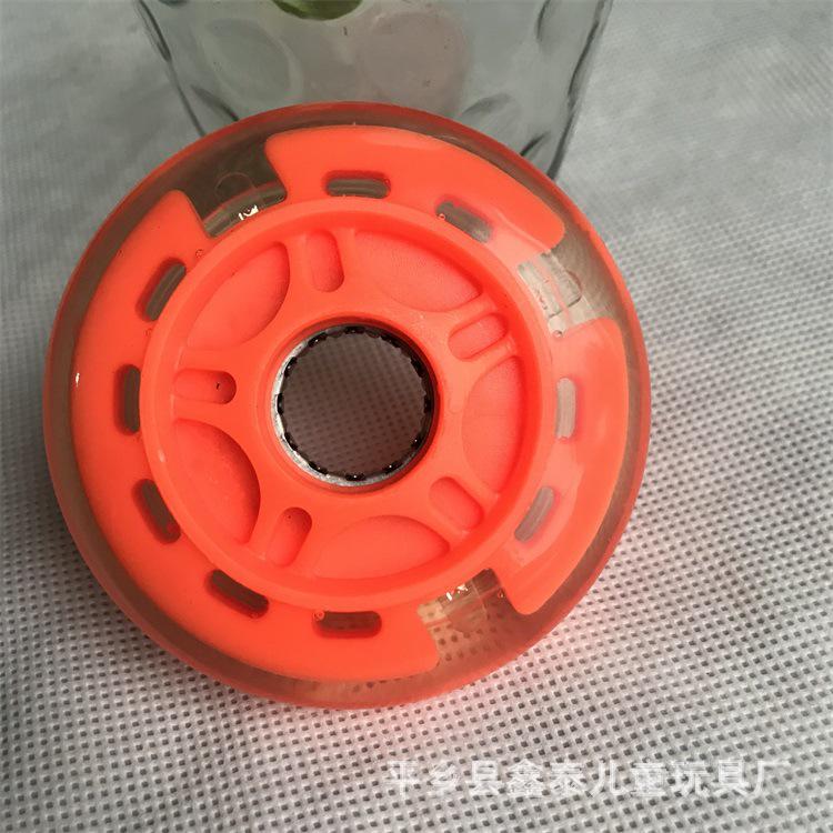 Ciche 80mm PU Migające Koło do Akcesoriów Samochodzików Twist 80*24 PU Flashing Wheel pomarańczowy