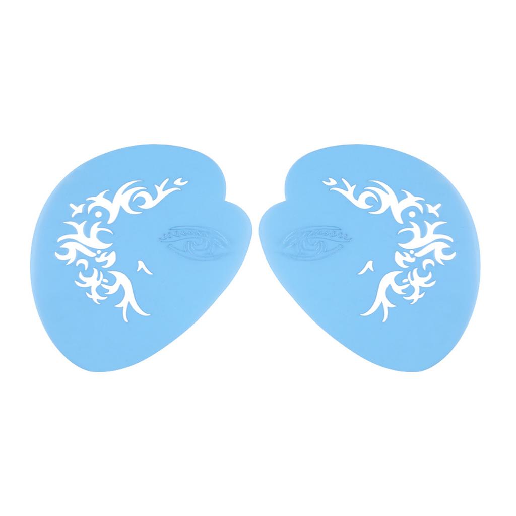7styles/set Reusable Face Paint Stencil Body Painting Template Flower Butterfly Facial Design Face Paint Stencil