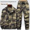 Unisex Camouflage Workwear Set: Durable, Heat-Resistant Cotton Thread for Outdoor, Welding, and Electrician Tasks