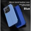 Luxury Mirror Flip Phone Case For Xiaomi 15T Pro 14T 13T Pro POCO C85 C75 4G X7 X6 5G Business Plating Stand Protection Case