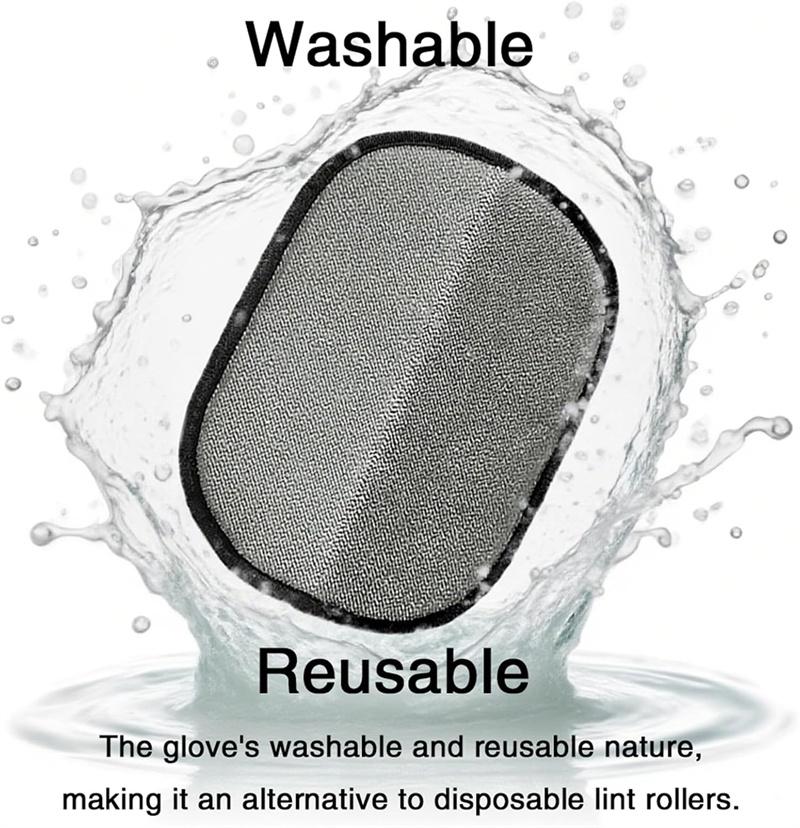 Pet Hair Remover Brush Gloves - Reusable Pet Fur Removal Glove for Dogs & Cats, Self-Cleaning Deshedding Glove