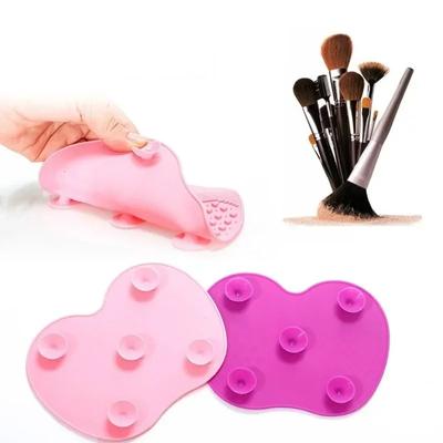 Pad de curățare pentru pensule de machiaj Cel mai nou produs de curățat perie din silicon Perie de spălat pentru machiaj cosmetic Covoraș de curățare pentru fond de ten