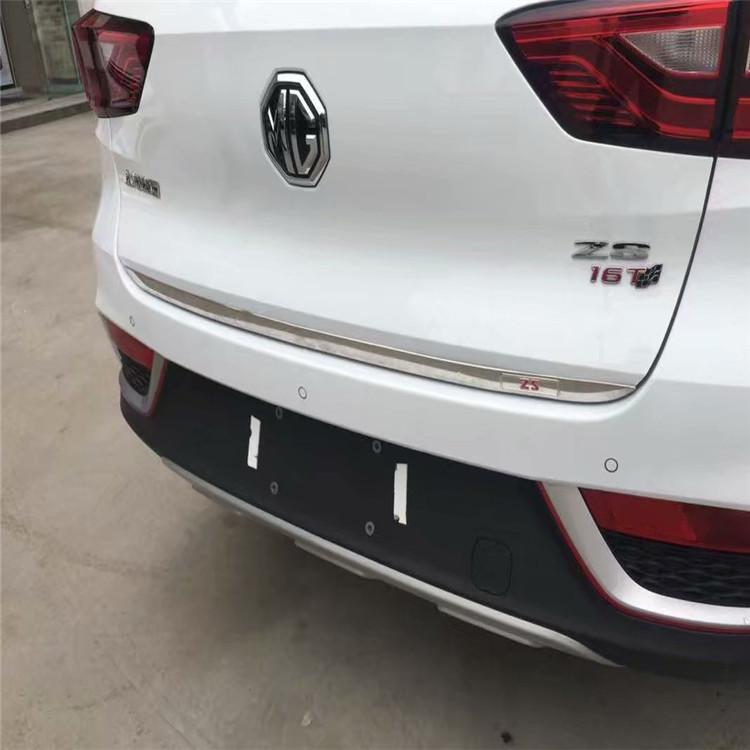 For MG ZS 2018-2023 Modify Stainless Steel Tailgate Decorative Strip Trunk Light Bar Anti Scratch Strip Decoration Accessories