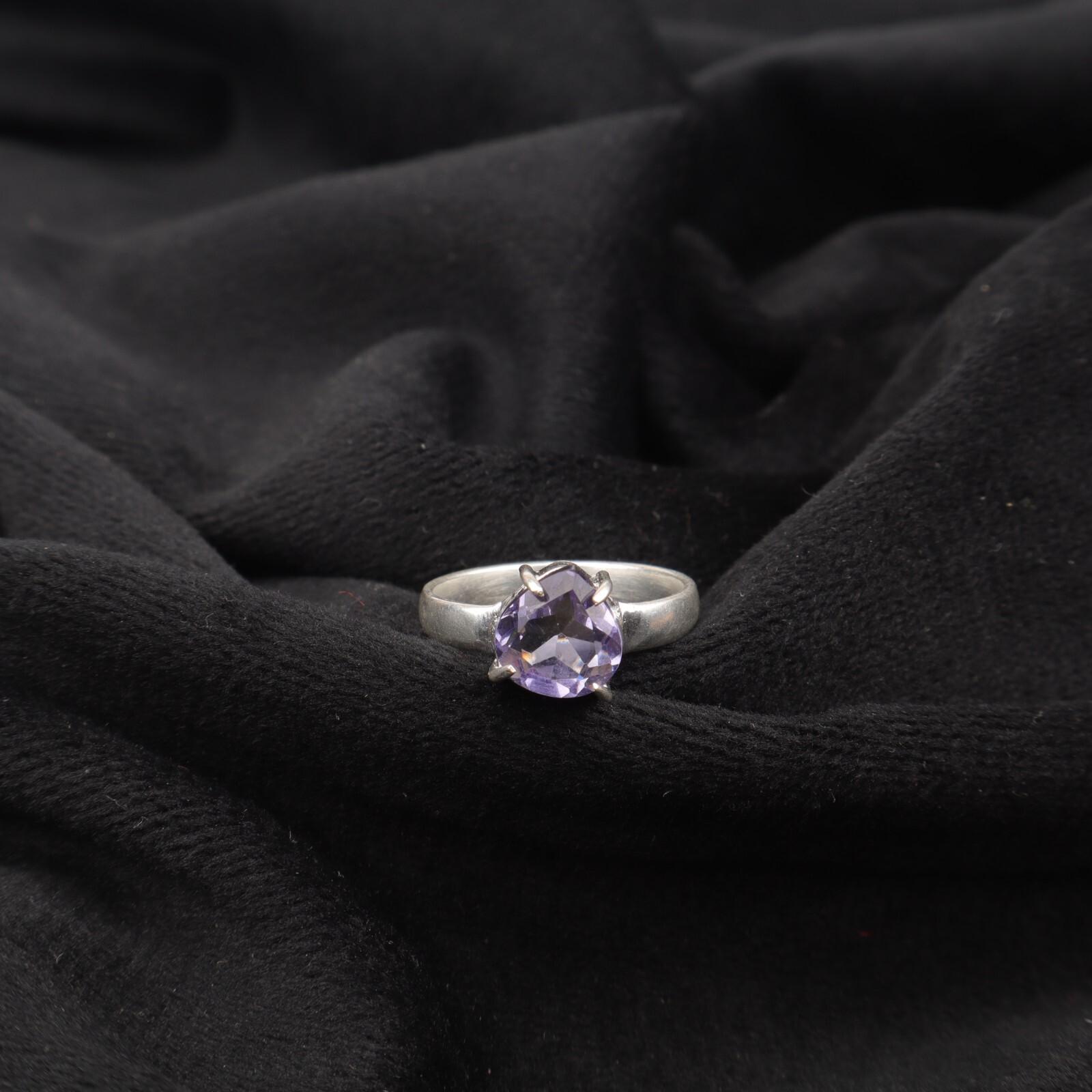 

Natural Iolite Gemstone 925 Sterling Silver Jewelry Handcrafted Statement Ring RR-43-10 13