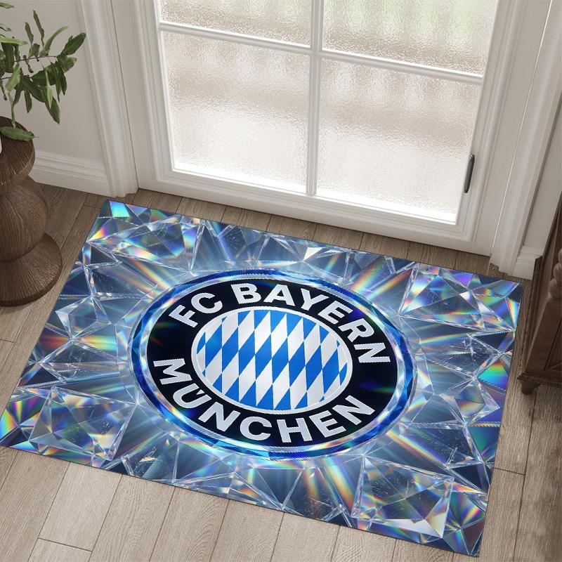 Tappeto in velluto di cristallo con design Bayern Monaco Accogliente Non?Tappeto Stampato Antiscivolo per Camera da Letto Soggiorno Ingresso