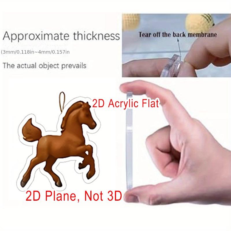 2025 Χριστουγεννιάτικο Ημερολόγιο Περιπέτειας με Άλογα Blind Box με 24 Μοναδικά Μοντέλα Αλόγων 2D Επίπεδο Κρεμαστό για Λάτρεις των Αλόγων